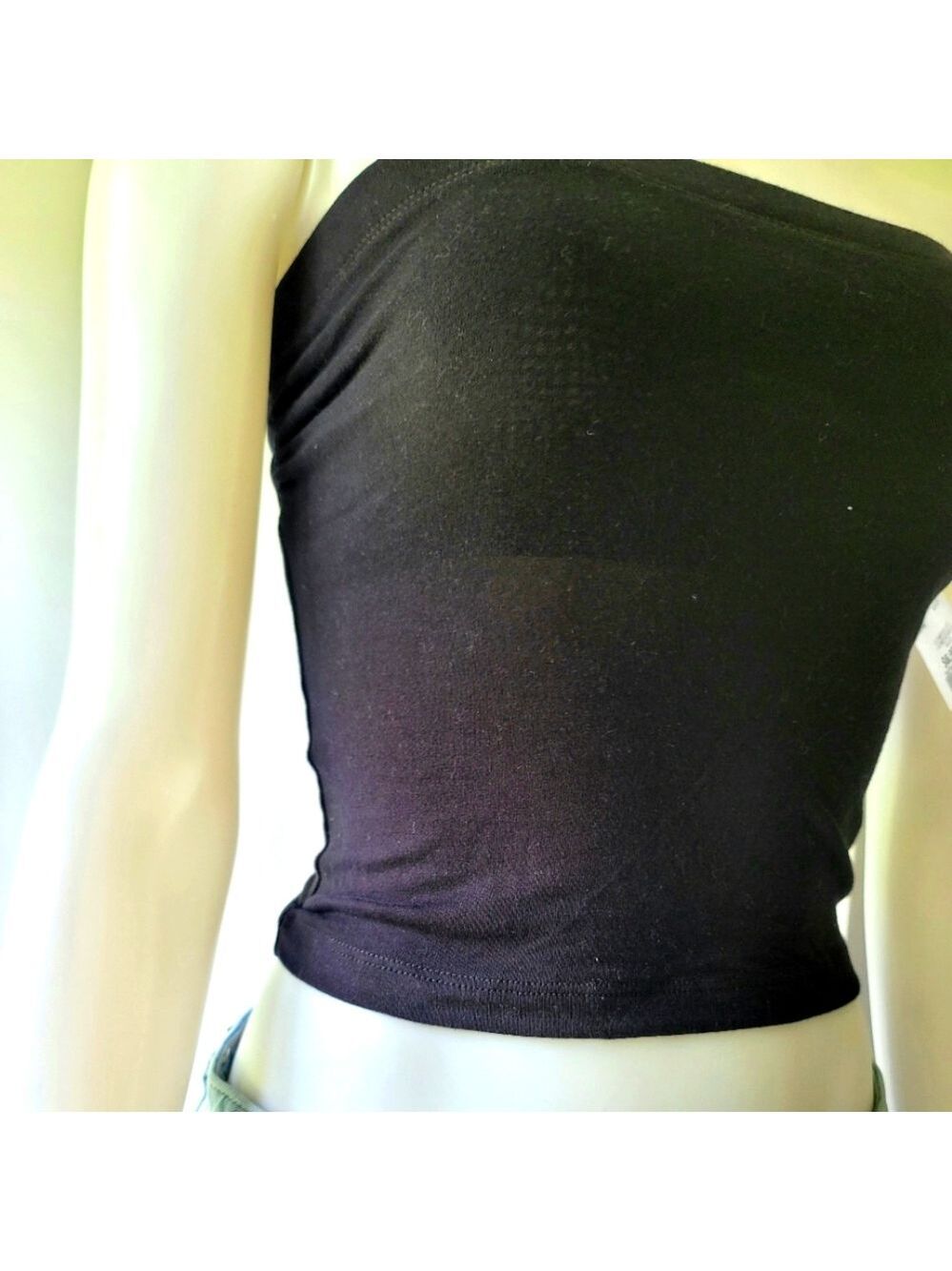 NWT Zenana Outfitters Black Tube Top Size S